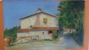 Landscape, pastel