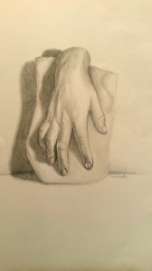 study of hand from cast