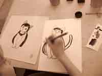 Cat - Sumi è Painting